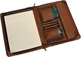 Royce Leather Executive Zip Around Padfolio 306-5