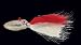 Storm WildEye Hair Squid Jig 3/8oz Red White 2 pack
