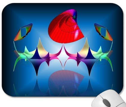 Mousepad - 9.25 x 7.75 Designer Mouse Pads - Engineering/Mathematics/Scientific: 3D Math Graphs (MPENMG-007)