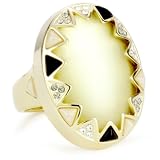 House of Harlow 1960 Resin Stone and Crystal Ring