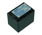 Hi-Capacity B-9674 Camcorder Battery for Sony DCR-DVD 308 406 SR37 HC48 SR8 NP-FH60 (Dark Gray)