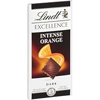 Lindt Excellence Intense Orange Dark (With Pieces of Orange and Almond Slivers) 3.5oz