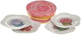 Rosanna Cupcake Set of 4 Dessert Plates, Gift-boxed