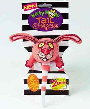 Childrens Toyshop  Pet Supplies : Fat Cat Kitty Hoots Tail Chaser Bunny