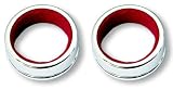 41BKlAz2aEL. SL160  Regal Wine Bottle Drip Collars, Silver Plated   Set of 2