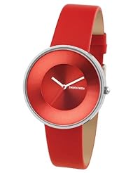 Cielo Ladies Watch with Red Leather Band