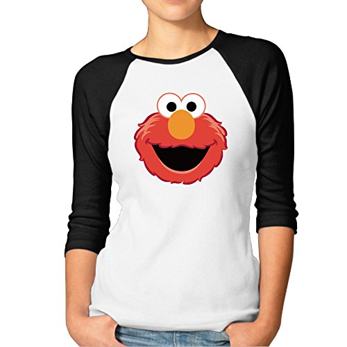 Women The Muppet Elmo Face Raglan T Shirts