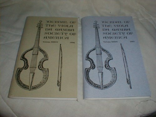 2 Issues: Journal of the Viola Da Gamba Society of America (1996/1997)