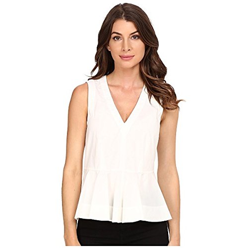 レベッカテイラー トップス シャツ Cotton Poplin Peplum Top Snow [並行輸入品]