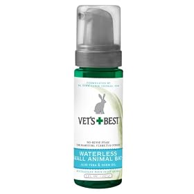 Veterinarian's Best Waterless No-Rinse Bath for Small Animals, 6oz