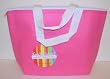 Sanibel Island Insulated Zippered Lunch Tote Cooler Bag, Pink