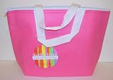 Sanibel Island Insulated Zippered Lunch Tote Cooler Bag, Pink - B0010JE6ZA