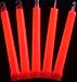 Glow Sticks Bulk Wholesale, 25 6â€ Industrial Grade Red Light Sticks. Bright Color, Glow 12-14 Hrs, Safety Glow Stick with 3-Year Shelf Life, GlowWithUs Brand