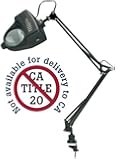 Alvin Magnifier Swing-Arm Lamp Black