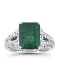 Gorgeous Estate Emerald and Diamond Ring