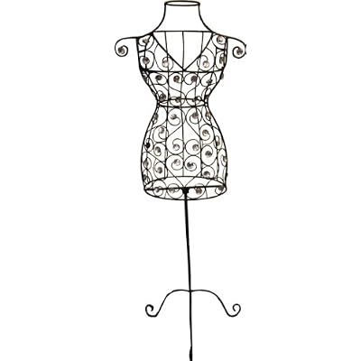 Landon Tyler Handcrafted Decoration Black Metal Mannequin with Jewels (86-4888)