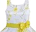 Sunny Fashion 3 Layers Girls Dress Sunflower Wave Pageant Bridesmaid