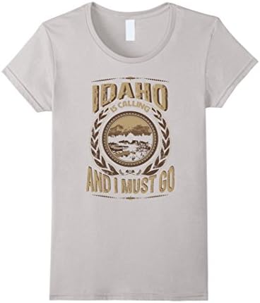 Women's Idaho Is Calling And I Must Go - Idaho T-Shirt Medium Silver