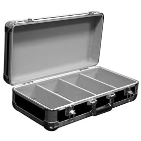 Marathon Elight Series MA-ECD4 Bk CD Case 4 Row Holds Up To 100 Jewel Cases & Up To 200 Plastic Sleeves: Black