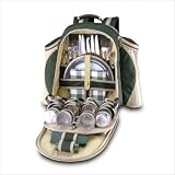 Combi Picnic Basket Service for 4 - Green