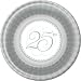 Wedding Elegance 25th Anniversary Dessert Plate