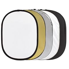 5in1 Faltreflektor-Set - 107 x 168cm - gold, silber, schwarz, wei� und Diffusor