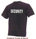 SECURITY T-Shirt - Print on BOTH Sides (40 Colors)