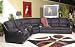 Livewire Black Sectional By Ashley Furniture With Silver Shipping
