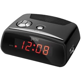 jWIN JL106BLK Compact Digital Alarm Clock by jWIN