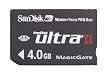 Sandisk SDMSPDH-004G-A11 4GB/15MB Ultra II MSPD Card (Black)