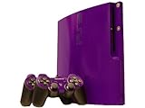 Sony PlayStation 3 Slim Skin (PS3 Slim) - NEW - POPPIN PURPLE system skins  ....