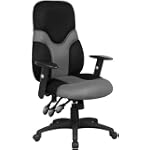 High Back Mesh Ergonomic Task Chair with Adjustable Arms [BT-6001-GYBK-GG]