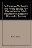 Performance verification and public service pay