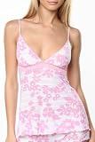 Underglam White Pink Flower Babydoll L