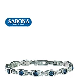 Women's Sabona Lady Executive Blue Gem Magnetic Bracelet