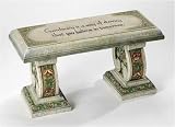 Joseph's Studio Floral Garden Bench with Verse 29.5