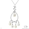 Roberto DeMeglio! Made in Italy Luxurious Necklace With 1.12ctw Super Clean G/VS Diamonds and Freshwater Pearl Made of 18K Gold