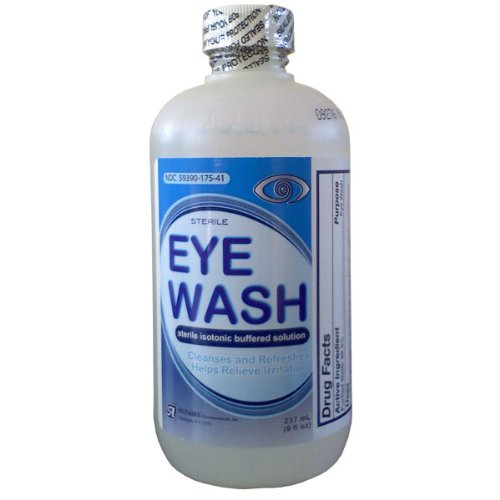 best red eye drops:Sterile Eye Wash Solution, 8 oz -24/Case (Clearance)