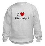 I LOVE MISSISSIPPI - State-series - Light Grey Sweatshirt