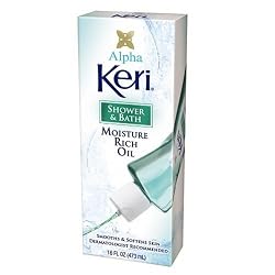 Alpha, Keri Shower & Bath Moisture Rich Oil, 16-Ounce Bottles (Pack of 2)