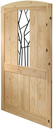 Universal Forest Products, Cedar Fence Gate with Decorative Iron Insert, 42 Inches (W) X 72-3/4 Inches (H)