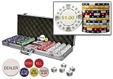  : Premium Set of 500 11.5 gram Diamond Suited Poker Chips w/Free Dollar Denominations