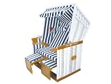 Strandkorb Nordsee de Luxe blau