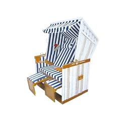 Strandkorb Nordsee de Luxe blau