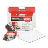 BCI-3/6 Replacement Ink Cartridge/Paper Combo Pack with 50 Glossy 4 x 6 Sheets