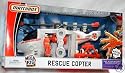 Mattel Matchbox Mega Rig Rescue Copter Emergency Action Pack