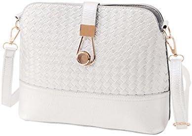 WGNA Women's Woven Shell Package Shoulder Bag White
