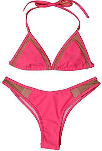 Fashion iDEA SEXYARN Women's Bandage Mesh Brazilian Triangle String Bikini Set Swimsuit Lady Wear