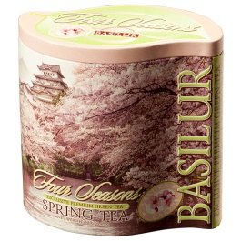 Basilur Pure Ceylon Green Tea with kiwi, cornflower and Cherry Four Seasons