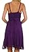 Sakkas Stonewashed Rayon Adjustable Spaghetti Straps Mid Length Dress